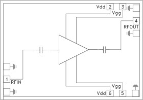 Low Noise Amplifier Chip, 14 - 27 GHz