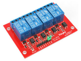 4 relay module 5VDC 10A (assembled)
