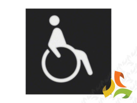 BERKER W.1 Folia do sygnalizatora świetlnego symbol "wózek inwalidzki" 19058003 HAGER