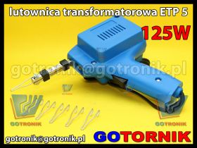 Lutownica transformatorowa ETP 5 moc 125W mocowanie: śruba NUBA