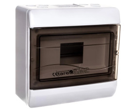 Rozdzielnica modułowa 1x9 natynkowa zaciski PE i N 2x16+8x10mm2 IP55 6662-209