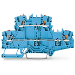 Dwurzędowa złączka szynowa WAGO poziomy: 2 14AWGWciskane TOPJOB S