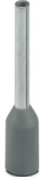 Insulated wire end ferrule, 0.14 mm², 12.5 mm/8 mm long, UL 486F-E, gray, 3203011