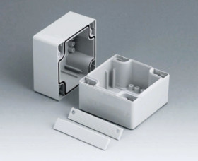 PC enclosure, (L x W x H) 40 x 65 x 80 mm, light gray (RAL 7035), IP66, C2108082