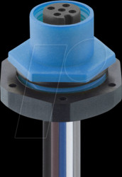 1220 05 T20CW104 0,5M Built-in coupling, M12, 5-pin, A-coded, IP67, blue