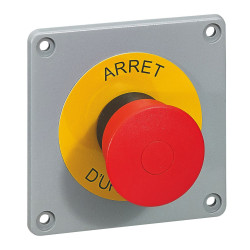 PLAQUE COUPURE D'URGENCE