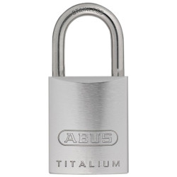 ABUS 277795 86TIIB/45mm TITALIUM&#x2122; Padlock Without Cylinder S/S Shackle