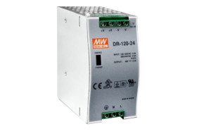 DR-120-24 zasilacz impulsowy na szynę DIN 24V / 5A / 120W