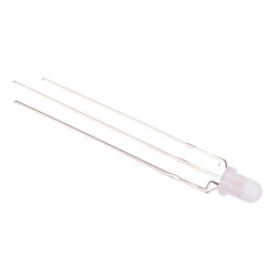 Yellow / Green 3mm Bi-Colour Diffused LED 60° Common Anode