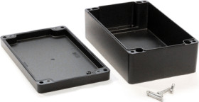 Aluminum die cast enclosure, (L x W x H) 260 x 160 x 90 mm, black (RAL 9005), IP66, 1590Z162BK