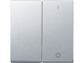 MERTEN Klawisz System M podwójny z oznaczeniem ''0/1'' aluminiowy MTN312060 SCHNEIDER ELECTRIC