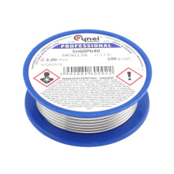 Cyna z topnikiem SW26, Cynel, 2mm, 100g