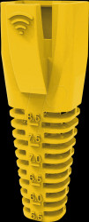 12011112 Cable bend relief for RJ45, yellow, 10 pieces