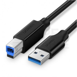 UGREEN Kabel USB 3.0 A / B (wtyk / wtyk dwustronny) czarny 2m