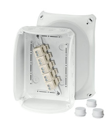 Puszka odgałęźna 210x155x92 5x10mm2 CU IP66 szara DK 1610 GZ 62000158