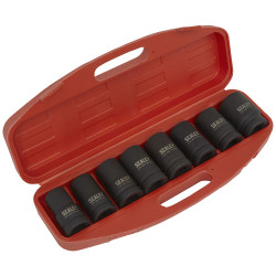 Sealey AK888M Impact Socket Set 8pc Deep 1&quot;sq Drive - Metric