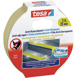 tesa 55580-00000-11 Anti-slip Tape 5mx25mm white UV &amp; water-resistant