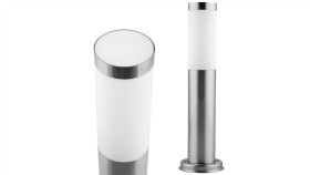 Lampa Ogrodowa Zewnętrzna E27 Inox Słupek 45Cm Lilium Lumiled