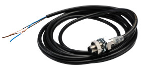 Czujnik zbliżeniowy M8 Indukcyjny 4 mm Omron Częściowo wpuszczany 10→ 30 V DC długość 37.8mm Gwintowany