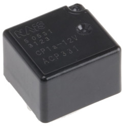 Przekaźnik motoryzacyjny 12V dc SPST Panasonic 640mW, montaż PCB 225 Ω Otwór przezierny