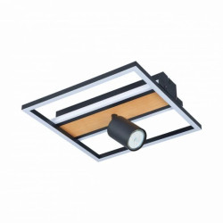 Lampa sufitowa KORDA czarna, geometryczne kształty, reflektorek LED 21W 3000K- C230857703 Zuma Line