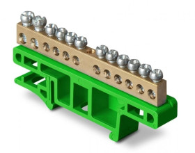 Listwa zaciskowa na szynę 12-torowa TH35 LZ-12/Ż 0921-01