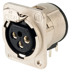 Neutrik NC3FDM3-H-D Horizontal PCB XLR Socket