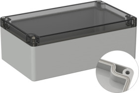 PC enclosure, (L x W x H) 200 x 120 x 75 mm, light gray (RAL 7035), IP66, 5U220110