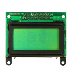 Wyświetlacz LCD 2x8 znaków zielony z czarną ramką - Pololu 356