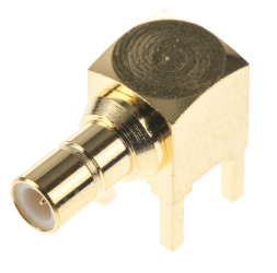 Złącze koncentryczne Przepust Żeński 50Ω typ złącza Złącze SMB 0 to 4GHz Lutowane typ kabla Koncentryczny