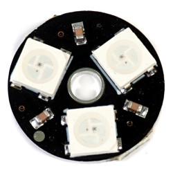 3 diody LED WS2812 5050 RGB na okrągłej PCB pierścień Neopixel 5V