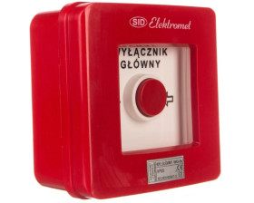 Wyłącznik alarmowy 4R 12A /WYŁĄCZNIK GŁÓWNY/ IP55 WG-6s 921430