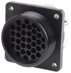 Złącze wielostykowe przemysłowe 35-pinowe, panelowe Gniazdo ITT Cannon