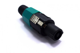 WTYK SPEAKON GŁOŚNIKOWY 4 PIN ZIELONY SKRĘCANY