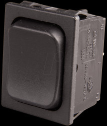 01839.1402-01 Rocker switch, 2-pin, UM, black