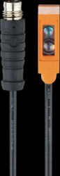 Reflecting light barrier, 0.02-1.8 m, NPN, 10-30 VDC, M8-connector, IP65/IP67, O8P203