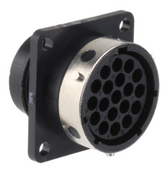 Złącze wielostykowe przemysłowe 19-pinowe, panelowe Gniazdo ITT Cannon