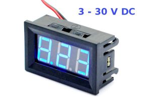 Woltomierz LED 3-30V