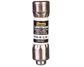 Wkładka bezpiecznikowa cylindryczna 0,125A 600VAC klasa CC Limitron KTK-R-1-8