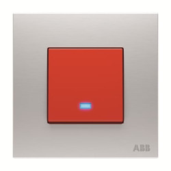 Włącznik światła, 45A, 250V, 1-przyciskowy, 2-biegunowy, IP20 Millenium, ABB