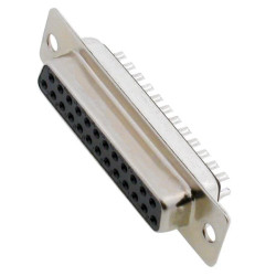 Gniazdo żeńskie proste do lutowania, DB25 2-rzędy