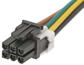 Kabel przewód-płytka, Mini-Fit TPA2, 600 V AC/DC, 9 A, raster: 4.2mm, 300mm, Okrągły, Cyna