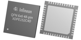 Infineon Cyfrowy kontroler wielofazowy XDPE152C4D0000XUMA1 1-kanałowy Napięcie wy: 12V QFN 1 MHz 48-pinowy