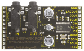 Narzędzie rozwojowe z kategorii „przekształcanie sygnału&#148;, Codec, Moduł, mbed Synergy Audio CODEC