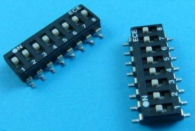 DIP SWITCH SMD 8-PIN BLACK EAM