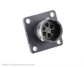 Złącze wielostykowe przemysłowe 6-pinowe Układ szeregowy Gniazdo Souriau Sunbank by Eaton