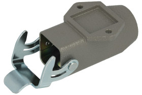 Obudowa złącza; Han A; 19200031252; 3A; stop cynku; proste; na przewód; 1 górne wyjście przewodu; z 1 klamrą; wyjście na dławnic