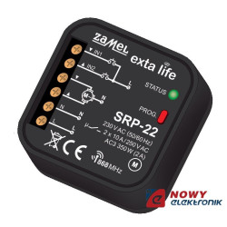 Sterownik rolet SRP-22 radiowy dopuszkowyZAMEL dwukierunkowy EXTA LIFE
