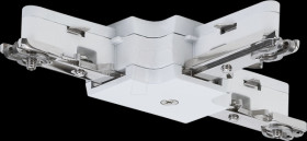 97686 URail T-piece connector, 104x62 mm, max. 1000 W, white