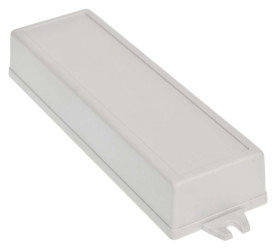 Obudowa Poliwęglan szerokość zew. 49 mm długość zew. 155mm wys. zew. 27 mm RS PRO IP54 Jasnoszary